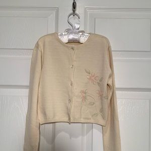 NWT Girl’s Italian designer cardi -embellishment